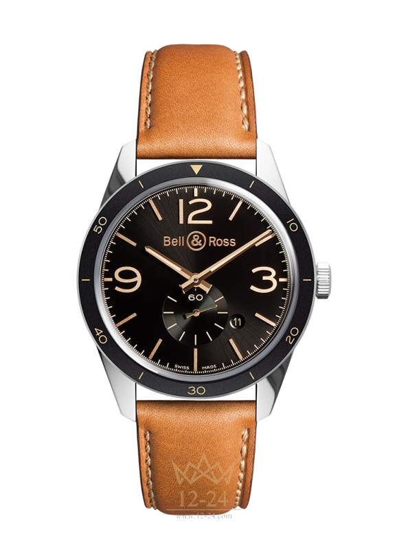 Bell &amp; Ross BR 123 GOLDEN HERITAGE BRV123-GH-ST/SCA