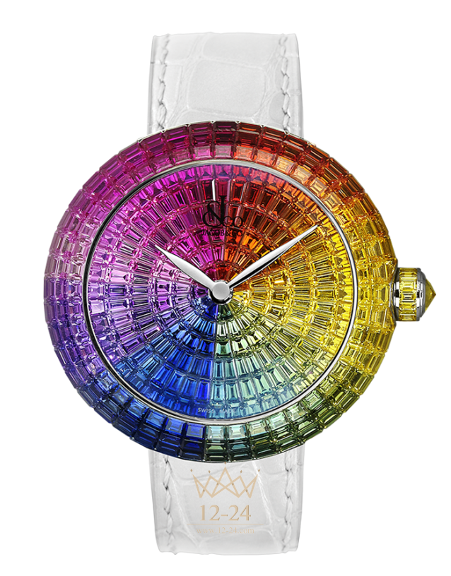 Jacob &amp; Co Brilliant Full Baguette Rainbow BQ520.30.HR.HR.A