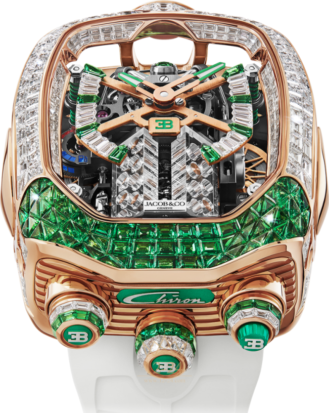 Jacob &amp; Co Bugatti Chiron Tourbillon Baguette BU800.40.AC.UA.A