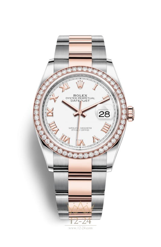 Rolex Oyster 36 мм Steel Gold Everose and Diamonds 126281rbr-0004