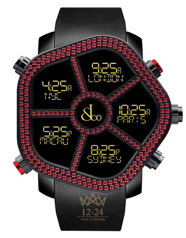 Jacob &amp; Co GHOST RED GEMS BEZEL 300.100.11.VU.MB.4NS