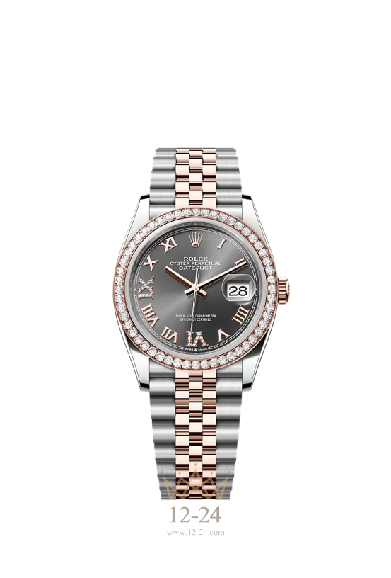 Rolex Oyster 36 мм Steel Gold Everose and Diamonds 126281rbr-0011