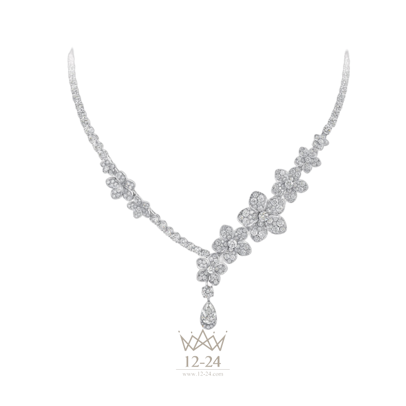 Graff Wild Flower Diamond Drop Necklace RGN760