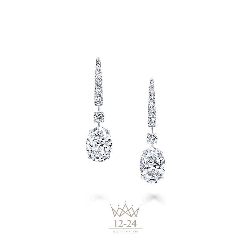 Graff Oval Shape Earrings Diamond OTSW02