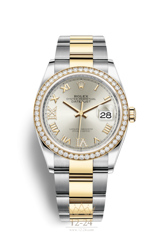 Rolex Oyster 36 мм Steel Yellow gold and Diamonds 126283rbr-0018