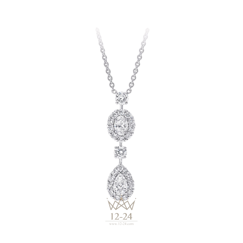 Graff Icon Oval and Pear Shape Diamond Drop Necklace RGP768