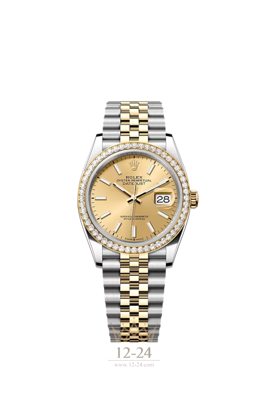Rolex Oyster 36 мм Steel Yellow gold and Diamonds 126283rbr-0001