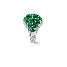 Украшение Graff Bombe Ring Emerald and Diamond RGR287 — дополнительная миниатюра 1