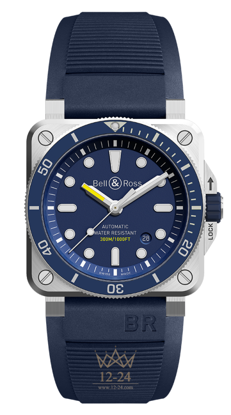 Bell &amp; Ross BR 03-92 Diver Blue BR0392-D-BU-ST/SRB