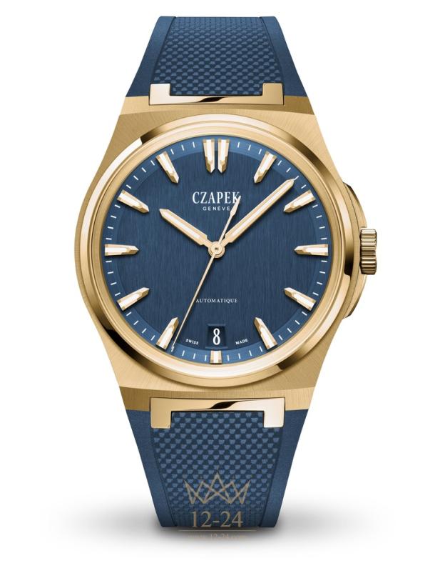 Czapek Mount Erebus Deep Blue Yellow Gold And Rubber 7036