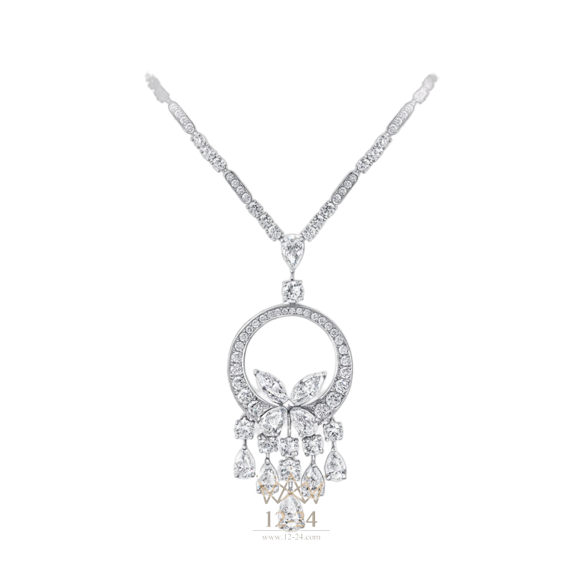 Graff Classic Butterfly Chandelier Diamond Necklace RGN168_GN8773