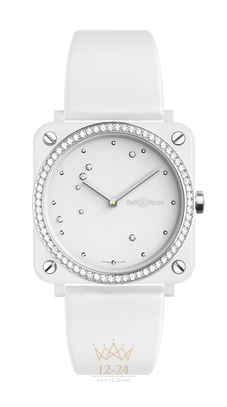 Bell &amp; Ross Br S White Diamond Eagle Diamonds BRS-EW-CE-LGD/SF
