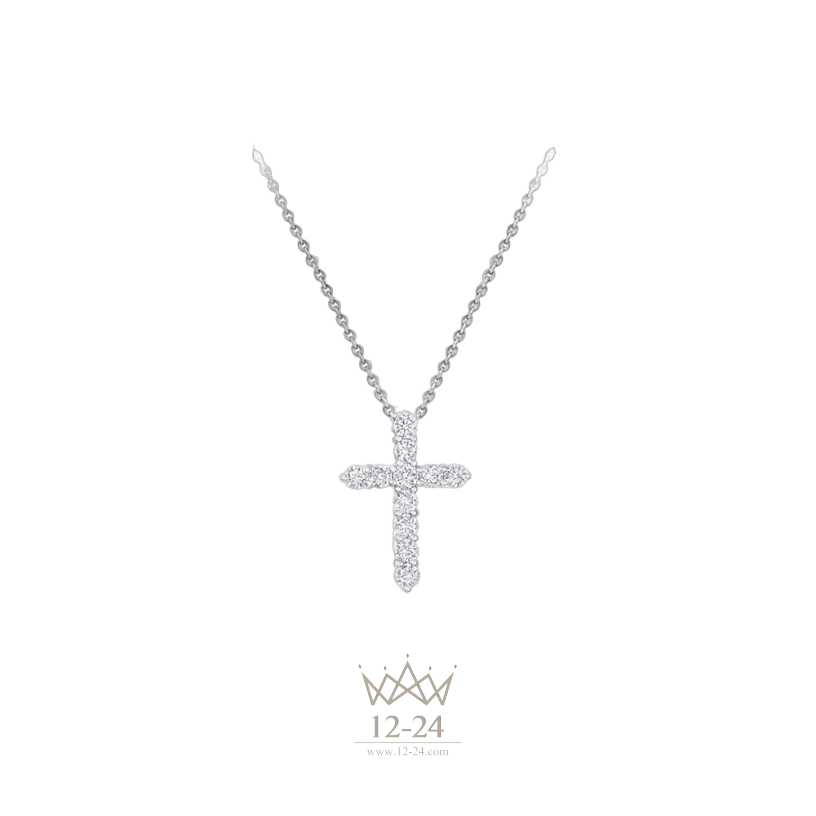 Graff Round Diamond Cross Small Pendant RGP007