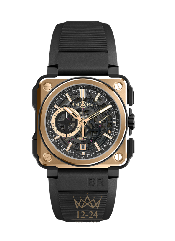 Bell &amp; Ross BR-X1 ROSE GOLD &amp; CERAMIC BRX1-CE-PG