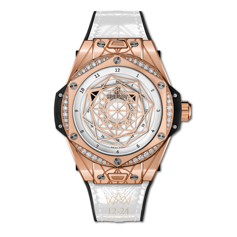Hublot One Click Sang Bleu King Gold White Diamonds 465.OS.2028.VR.1204.MXM19