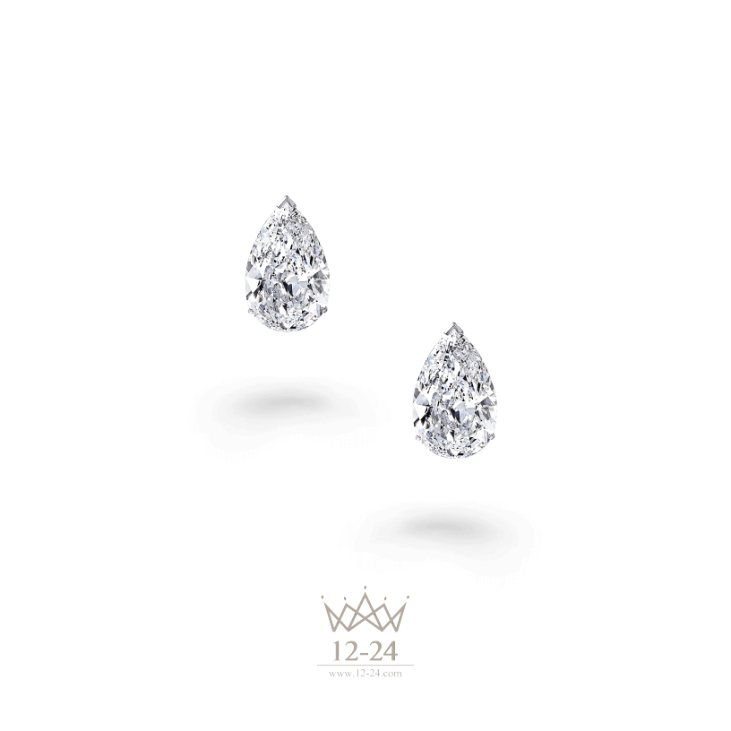 Graff Pear Shape Stud Earrings Diamond RGP14923