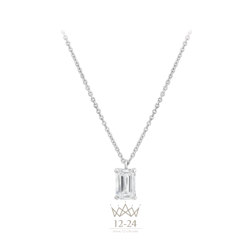 Graff Emerald Cut Diamond Pendant EPN01