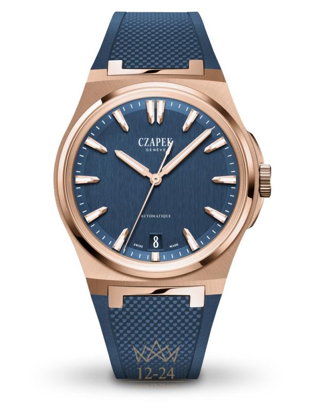 Czapek Mount Erebus Deep Blue Rose Gold And Rubber 7000