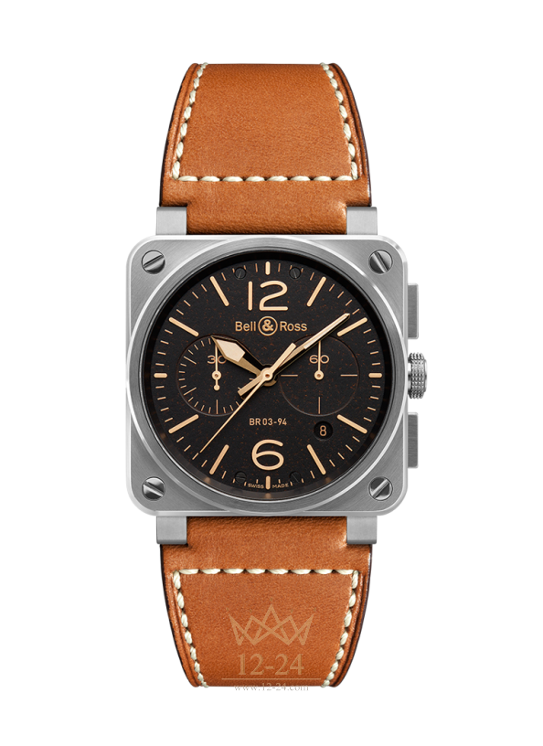 Bell &amp; Ross BR 03-94 GOLDEN HERITAGE BR0394-ST-G-HE/SCA