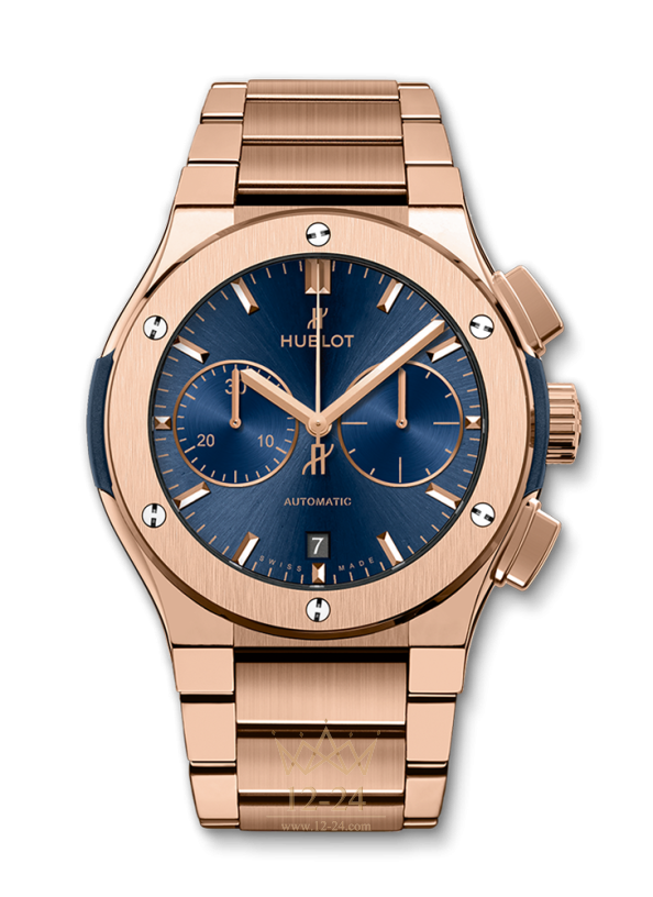 Hublot BLUE CHRONOGRAPH KING GOLD BRACELET 520.OX.7180.OX
