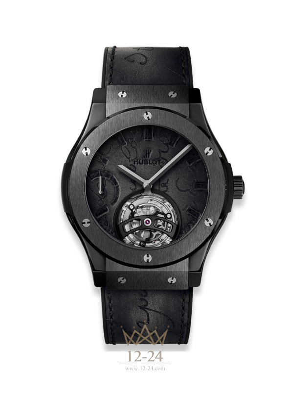 Hublot Tourbillon Power Reserve 5 Days Berluti Scritto All Black 505.CM.0500.VR.BER17