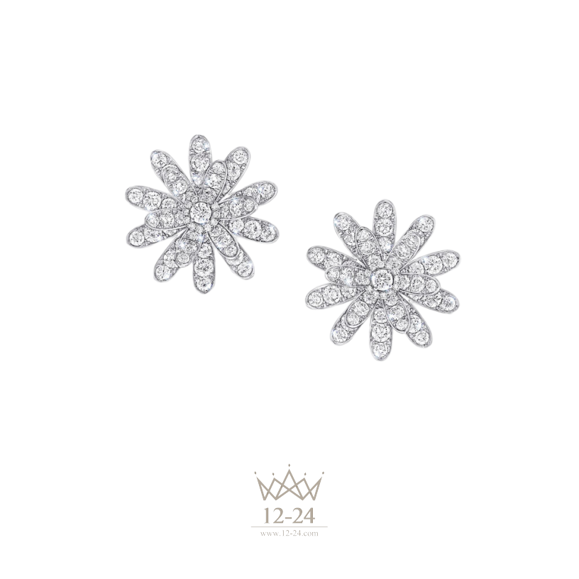Graff Large Wild Flower Abstract Diamond Earrings RGE1755_GE54725