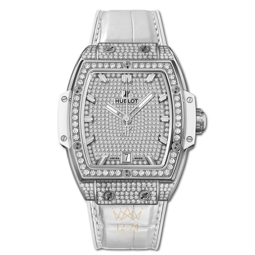 Hublot Titanium White Full Pave 39 mm 665.NE.9010.LR.1604