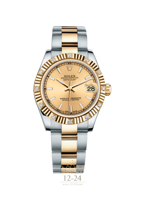 Rolex 31 мм Steel Yellow gold and Diamonds 178313-0017