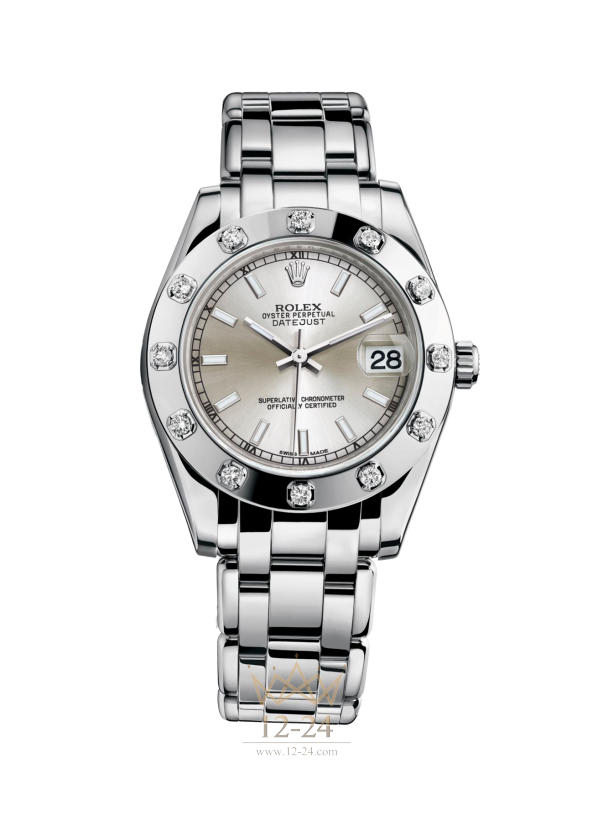 Rolex 34 мм White Gold and Diamonds 81319-0021