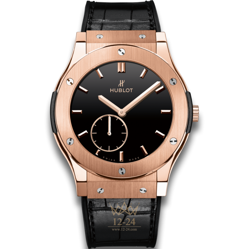 Hublot Ultra-Thin King Gold Black Shiny Dial 45 mm 515.OX.1280.LR