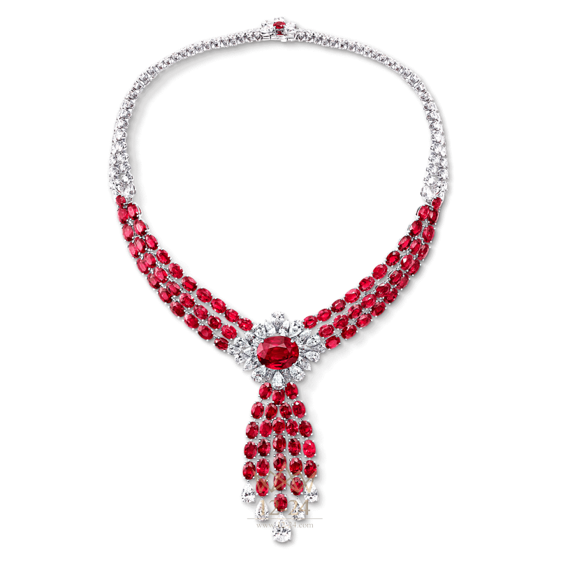 Graff Ruby and Diamond Necklace GN8288