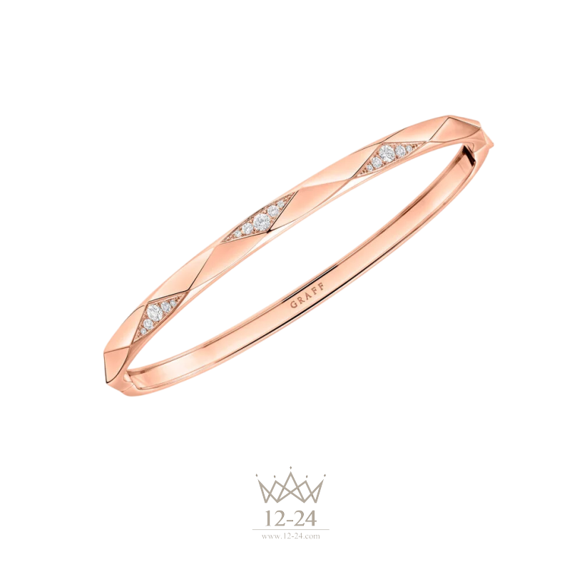 Graff Faceted Pavé Diamond Bangle RGB695