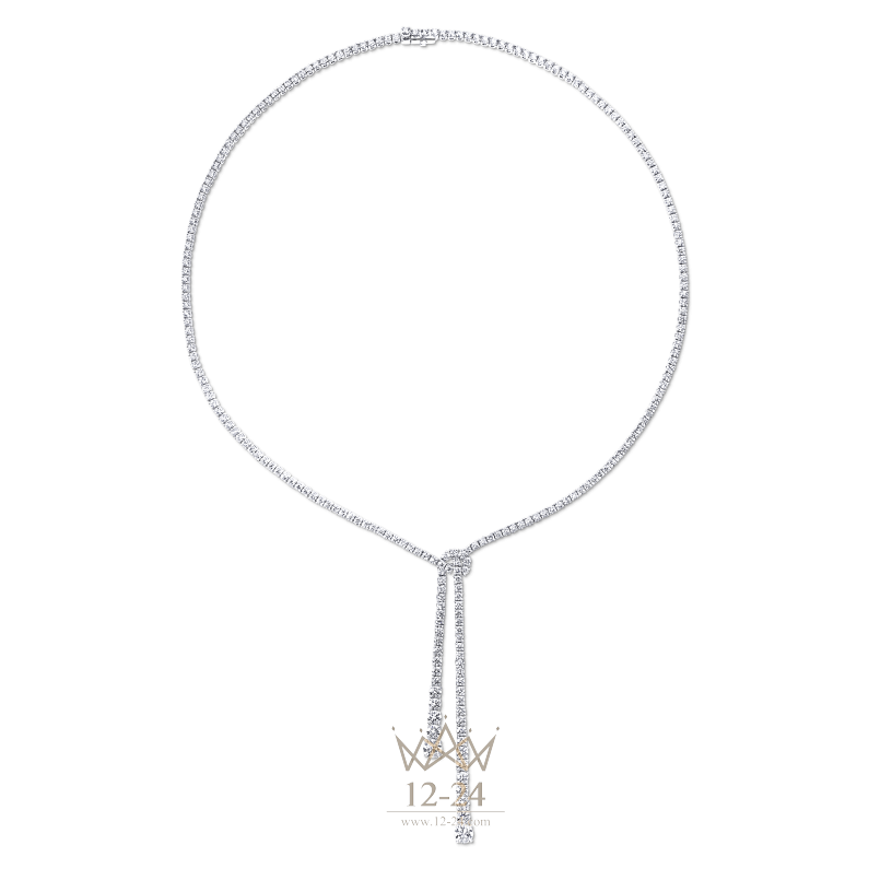Graff Double Strand Knot Necklace Diamond RGN382