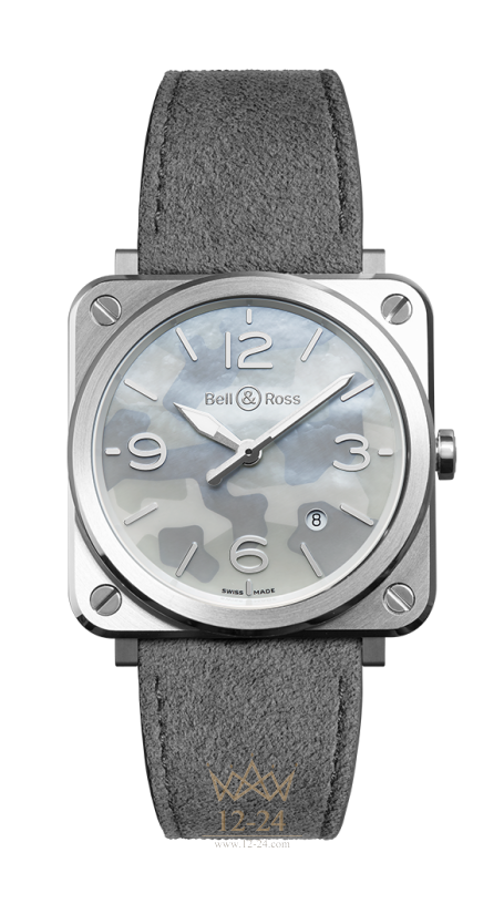 Bell &amp; Ross BR S Grey Camouflage BRS-CAMO-ST/SF