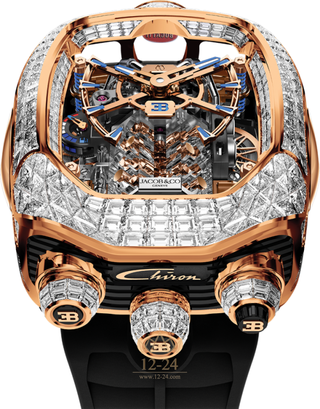 Jacob &amp; Co Bugatti Chiron Tourbillon Baguette BU800.40.BD.BD.A