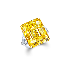 Украшение Graff Emerald Cut Yellow and White Diamond Ring GR15777 — main thumb