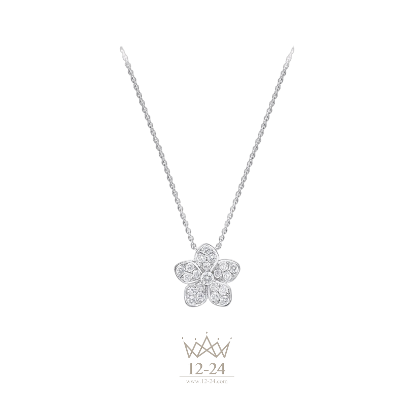 Graff Wild Flower Pavé Diamond Pendant RGP773