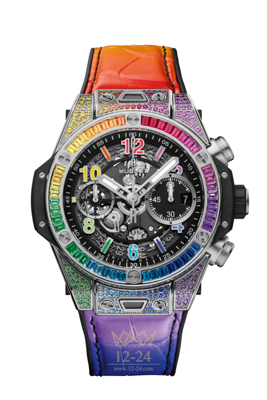 Hublot Unico Titanium Rainbow 42 мм 441.NX.1117.LR.0999