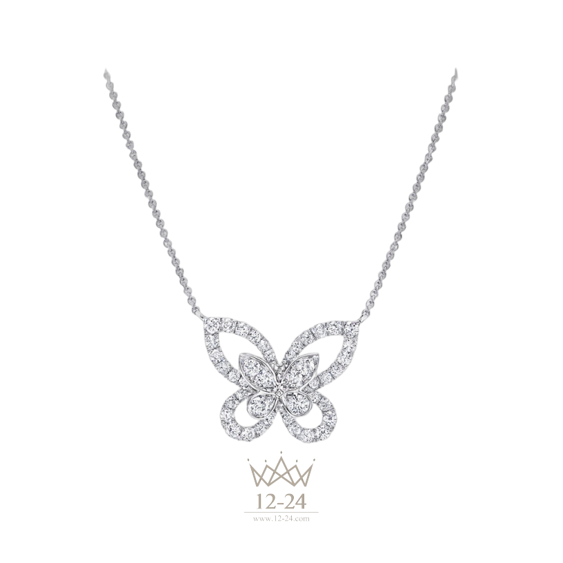 Graff Butterfly Silhouette Diamond Pendant RGP393