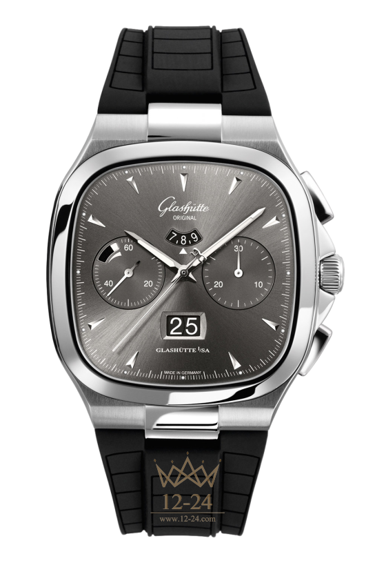 Glashutte Seventies Chronograph Panorama Date «Short clasp» 1-37-02-01-02-53