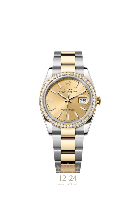Rolex Oyster 36 мм Steel Yellow gold and Diamonds 126283rbr-0002