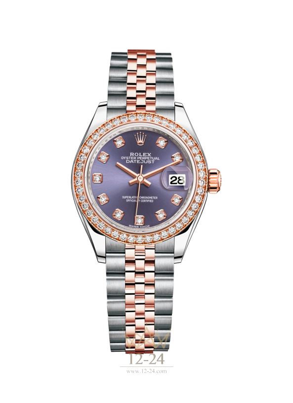 Rolex Lady-Datejust 28 Steel Everose gold and Diamonds 279381rbr-0015