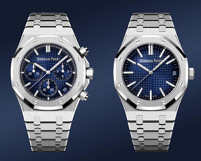 Стильные новинки Audemars Piguet – Royal Oak White Gold Smoked Blue