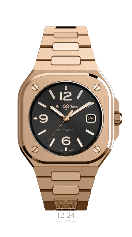 Bell &amp; Ross BR 05 Gold BR05A-BL-PG/SPG