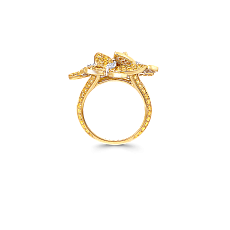 Украшение Graff Triple Pave Butterfly Ring Yellow and White Diamond RGR399 — additional thumb 2