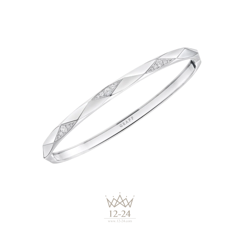 Graff Faceted Pavé Diamond Bangle RGB694