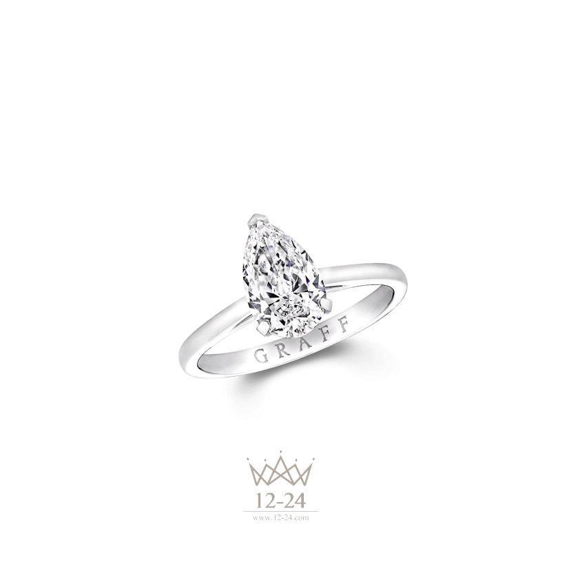 Graff Paragon Pear Shape Diamond Engagement Ring PS01ALL