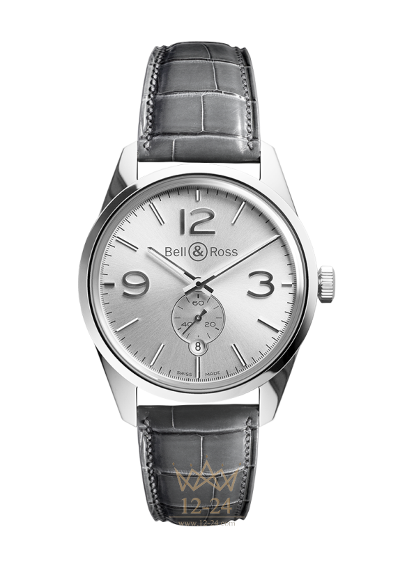 Bell & Ross BR 123 OFFICER SILVER BRG123-WH-ST/SCR