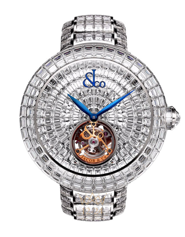 Jacob &amp; Co Brilliant Flying Tourbillon Baguette Bracelet BT543.30.BD.BD.B30BA