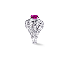 Украшение Graff Swirl Ring Pink Sapphire and Diamond RGR498 — дополнительная миниатюра 2